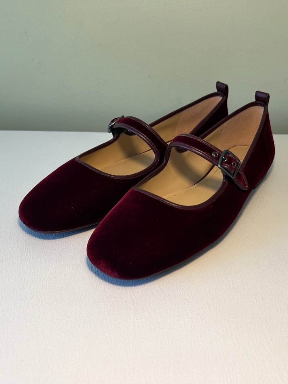 Coach Women's C Rivet Velvet Mary Janes